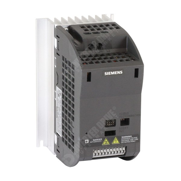 Photo of Siemens SINAMICS G110 - 0.75kW 230V 1ph to 3ph AC Inverter Drive Speed Controller, No AI, RS485, Unfiltered